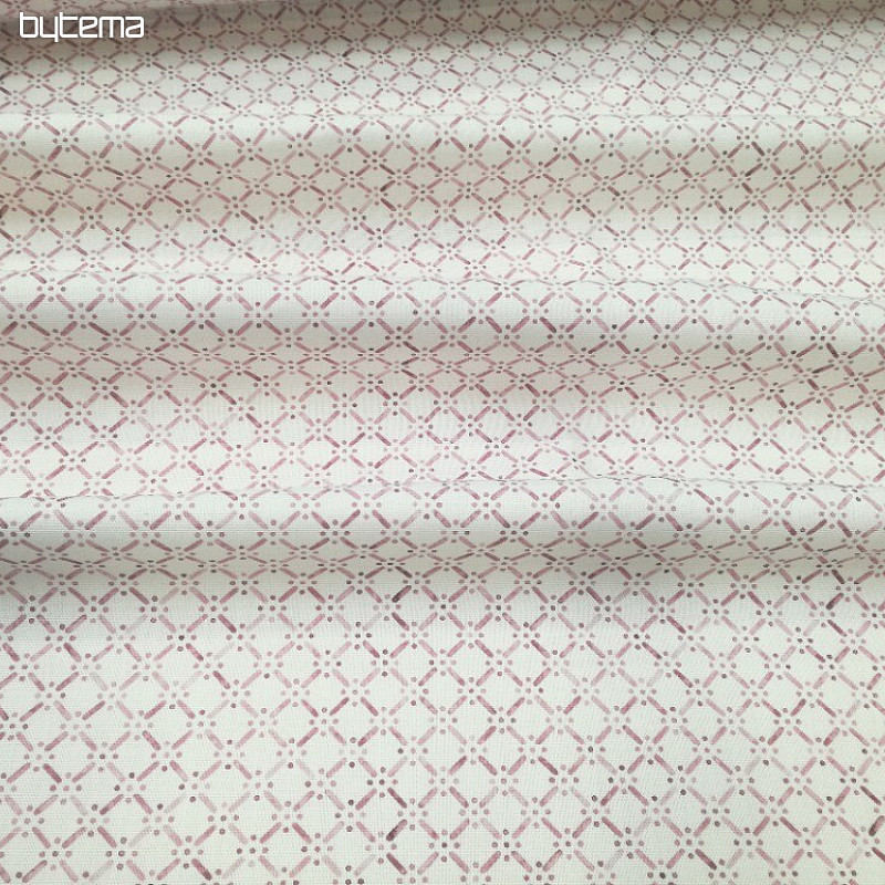Decorative fabric Montana lattice old pink