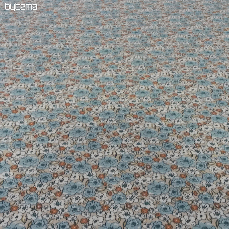 Cotton fabric KALMIA blue