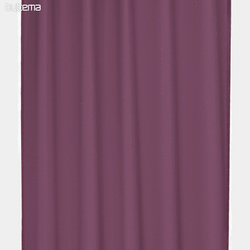 Light decorative curtain VICKY dark purple 140x245