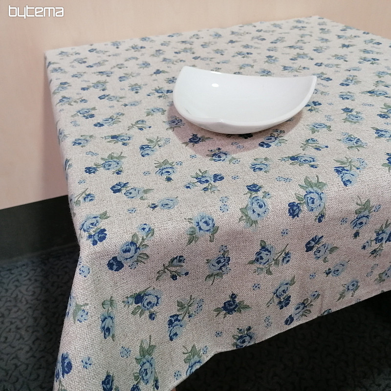 Tablecloth - blue rose