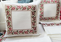 Country style embroidered covers and tablecloths