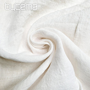 Linen fabric TEINTURE WHITE