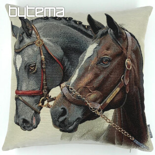 Tapestry pillow-case HORSES