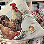 Gobelin cushion cover CHICKEN FAMILY