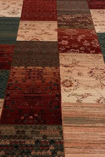 Luxurious woolen carpet ROYAL PATCHWORK new 402
