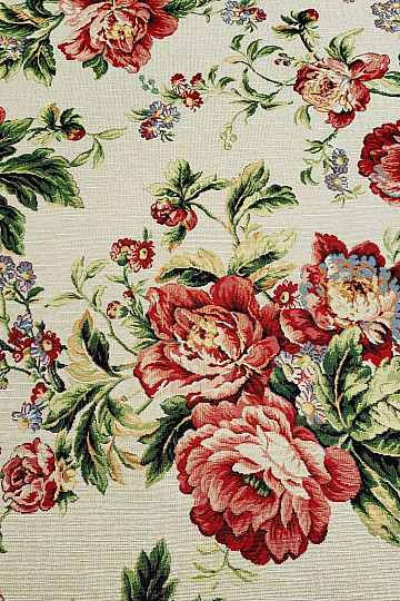 Tapestry fabric LARGE CREAM ROSE