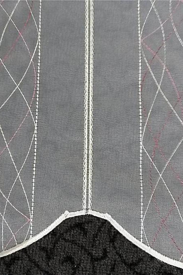 Brise-bise Curtain Spiral pink-purple