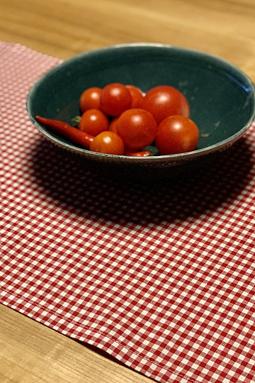 IBIZA red tablecloth