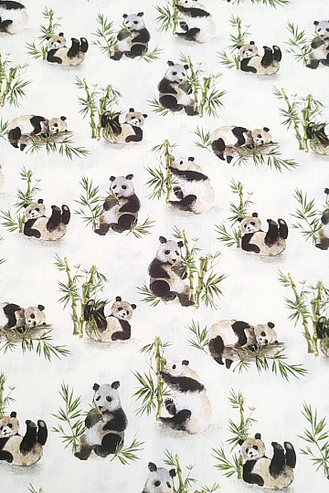 Cotton fabric PANDA