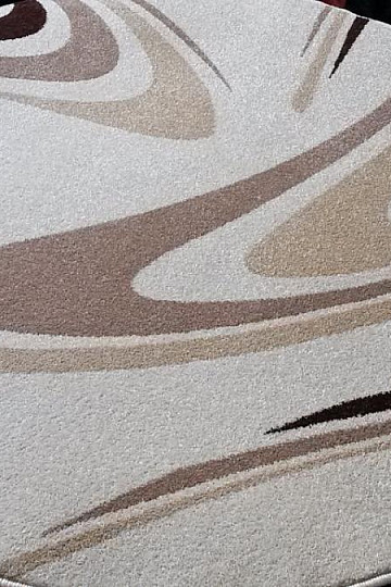 Round carpet COFFEE cream