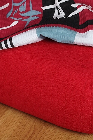 Terry sheet, burgundy color