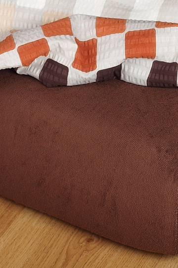 Terry sheet color dark brown