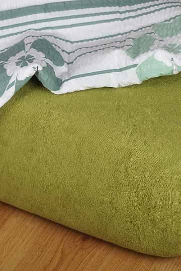 Terry sheet olive color