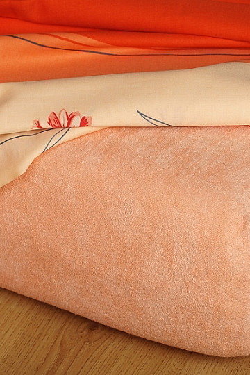Apricot terry sheet