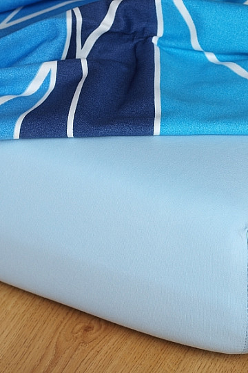 Jersey sheet color light blue