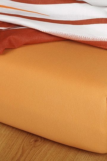 Jersey sheet color caramel
