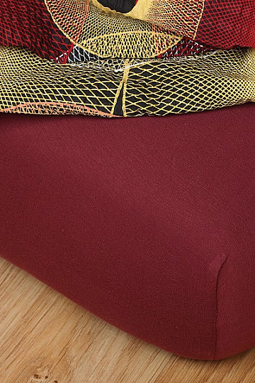 Jersey sheet color burgundy