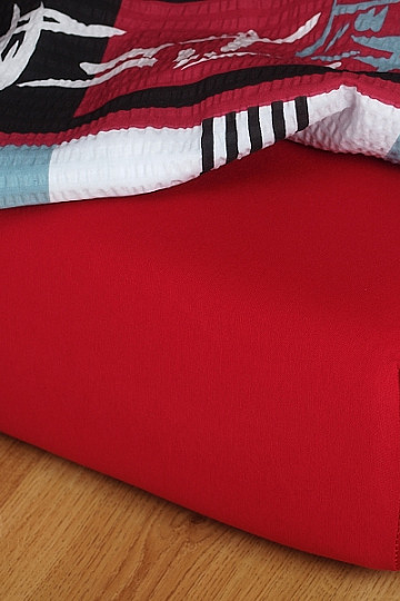 Jersey sheet burgundy color