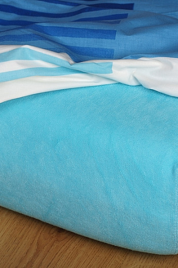 Jersey bed sheet color turquoise