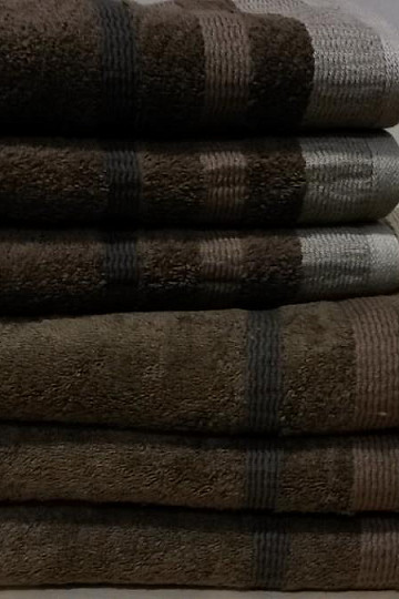 Towel and bath towel METROP brown