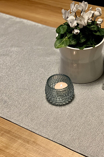 Christmas tablecloths and scarves FLASH SILVER gray