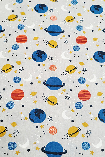 Cotton fabric SPACE
