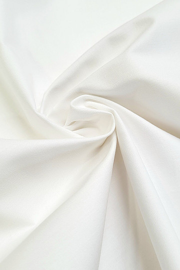 SOLITUDE SATIN White cotton fabric