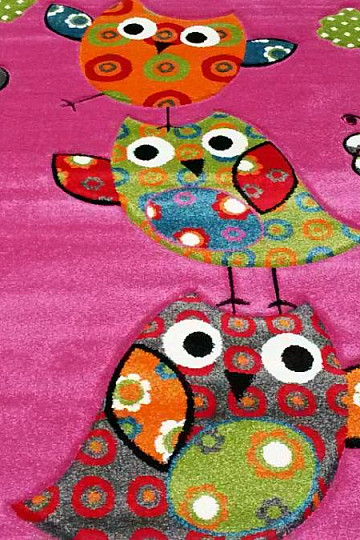Children carpet OWL and pink owls