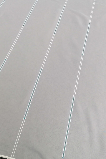 Voile curtain stripes - turquoise