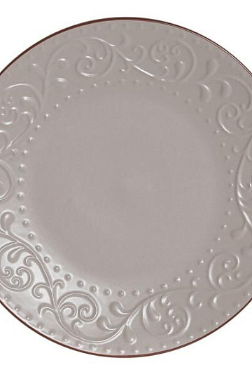 Shallow plate BEIGE RELIEF 27.5x2cm beige