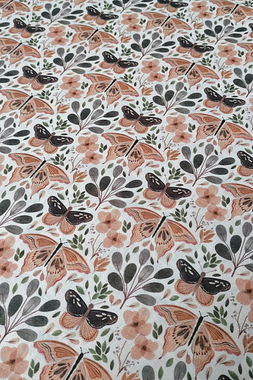 Cotton fabric BUTTERFLIES
