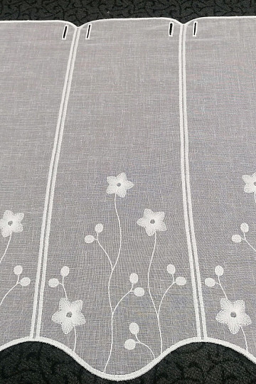 Stained glass curtain embroidered 11768/0001