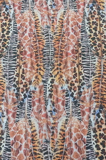 Cheetah feathers decorative fabric