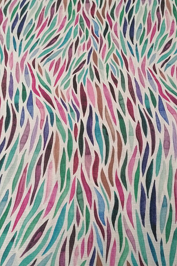 Decorative fabric Izaro purple-turquoise