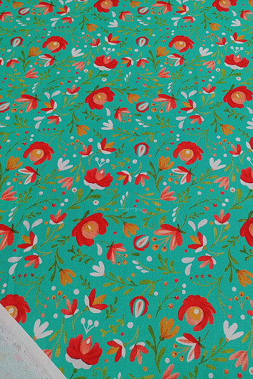 Decorative fabric ANDALEA TURQUOISE