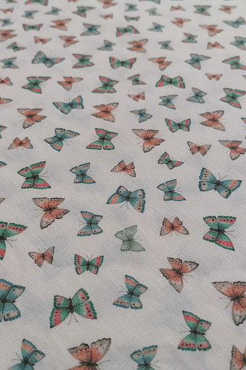 Cotton fabric Mini butterflies
