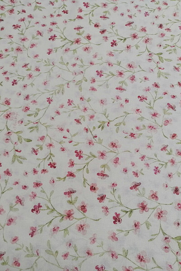 Mini sakura pink cotton fabric