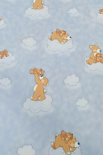 Decorative fabric BLUE TEDDY
