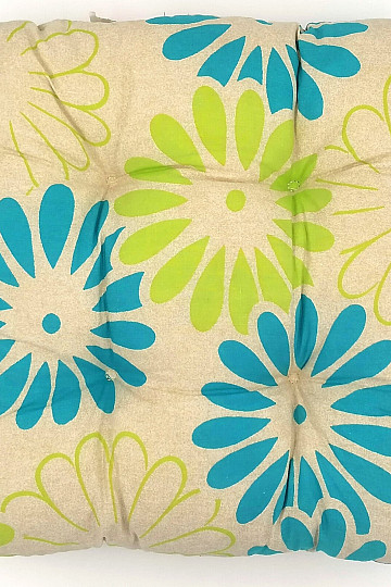 Blue-green flower seat