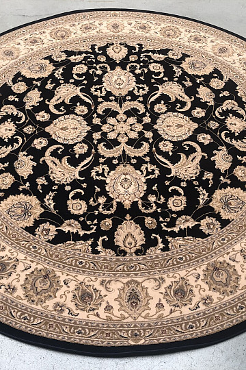 Wool round classic carpet DIAMOND 7253/500