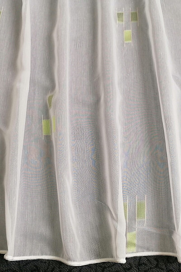 Voile curtain 12106/180/04 green pattern