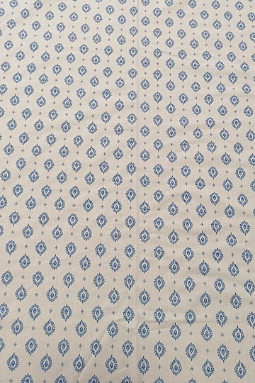 Cotton with Teflon treatment - Leaves with border