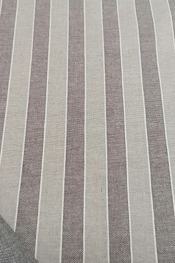 Decorative fabric Trebol stripes - brown 2 cm 55