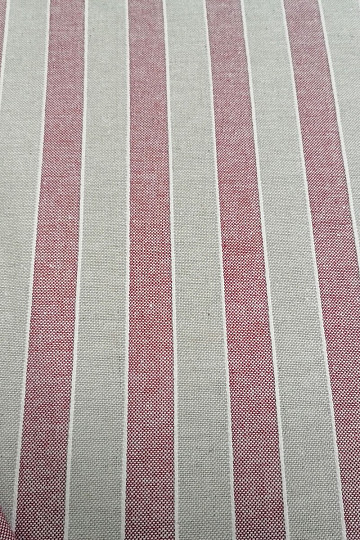 Decorative fabric Trebol stripes - burgundy 2 cm 65