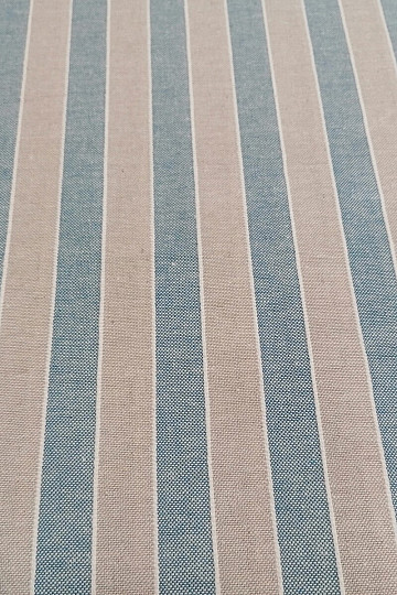 Decorative fabric Trebol stripes - blue 2 cm 77
