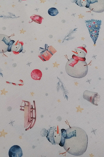 Christmas decorative fabric SNOWMEN