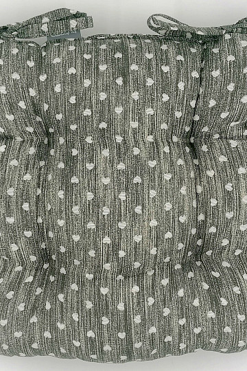 Chair cushions Srdíčko dark gray