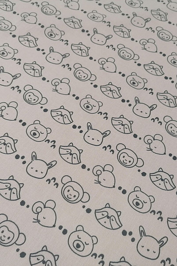 Fabric for painting - animals