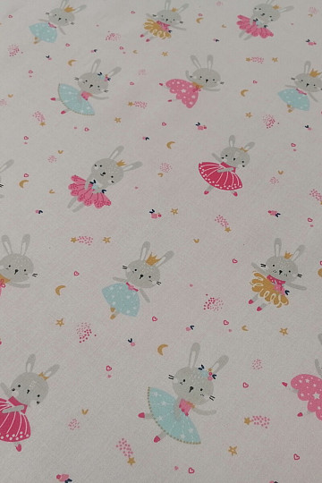 Cotton fabric Rabbit Fairy