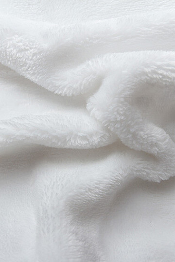 Extended microflannel bedding - white